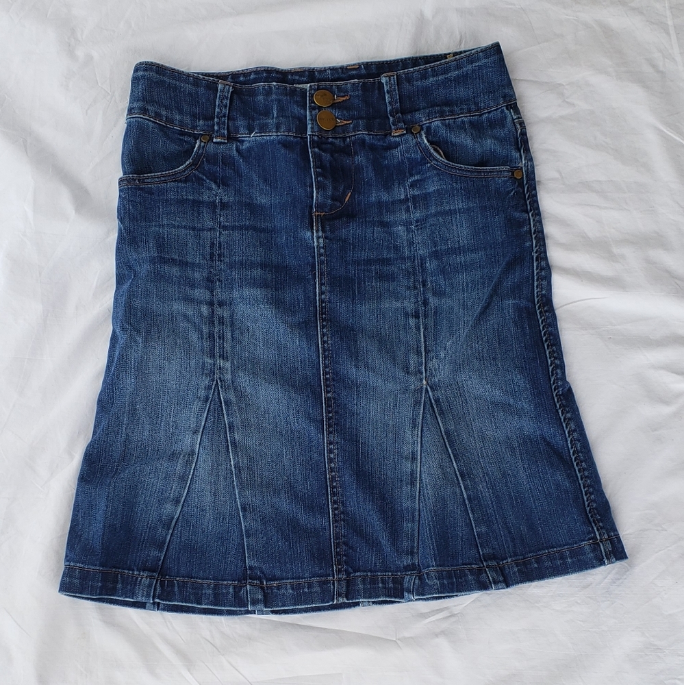 Maurices Knee Length Denim Skirt
